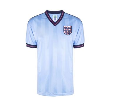 Draw England 1986 Mens Third Shirt - BLUE