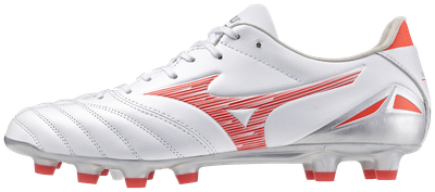 Morelia Neo IV Pro FG Boots - WHITE/RADIANT RED/HOT CORAL