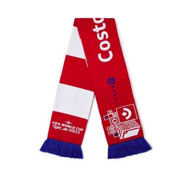 World Cup 2022 Costa Rica Scarf - RED/BLUE