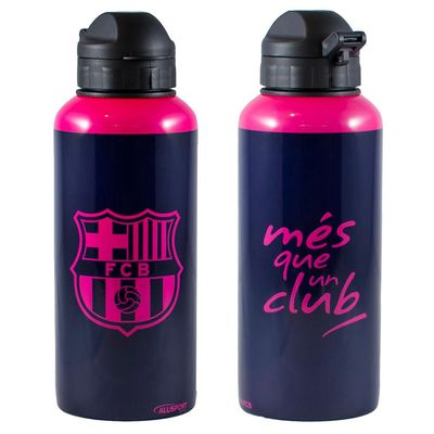 FC Barcelona Aluminium Drink Bottle - NAVY/PINK