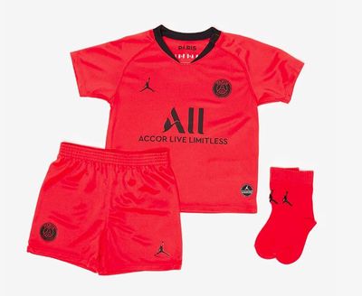 Jordan Paris Saint-Germain 2019/20 Infant Away Kit - RED