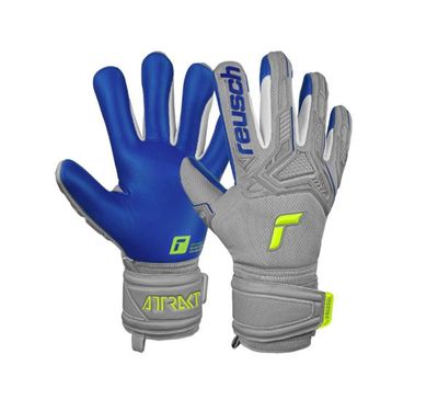 Attrakt Freegel Silver GK Gloves - SILVER/BLUE