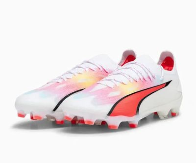 Ultra Ultimate FG/AG Boots - WHITE/BLACK/FIRE ORCHID