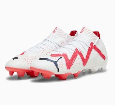 Future Ultimate FG/AG Boots - WHITE/BLACK/FIRE ORCHID