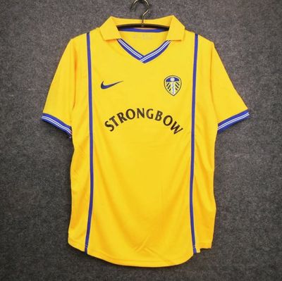 2000-2001 Leeds Kit - YELLOW/BLUE