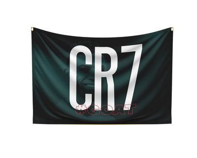 Ronaldo CR7 #GOAT Fabric Poster - 18 x 27 inches