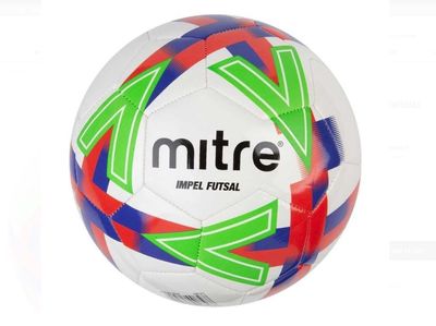 Mitre Impel Futsal Ball - WHITE/ORANGE/BLUE