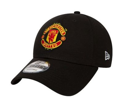 Manchester United New Era 9FORTY Adjustable Cap - BLACK