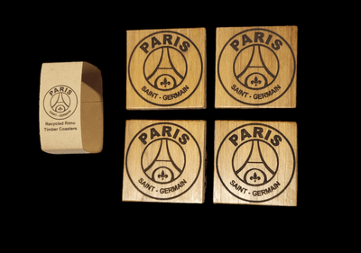 PSG Handcrafted NZ timber Coaster Set