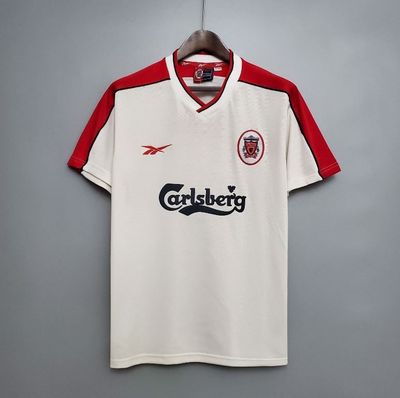 1998 Liverpool Away Kit &#039;10 Owen&#039; on back - WHITE/RED