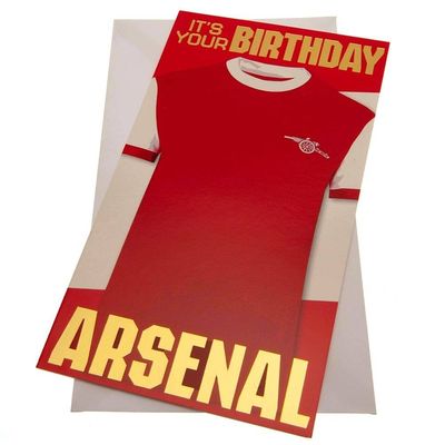 Arsenal FC Birthday Card Retro