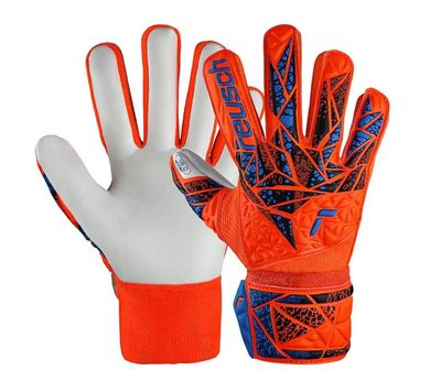 Reusch Attrakt Grip Gloves - ORANGE/BLUE