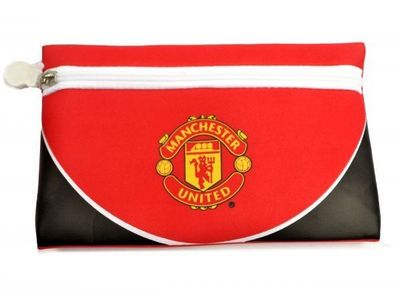 Manchester United Swoop Design Pencil Case - RED/BLACK