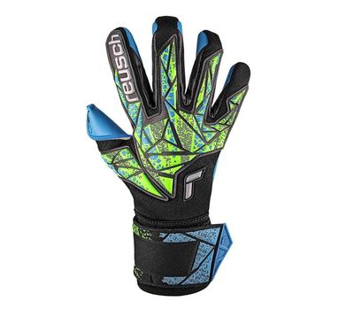Reusch Attrakt Aqua GK Gloves - BLACK/LIME/BLUE