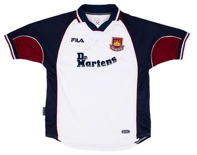 1999/01 West Ham United Away Kit -WHITE