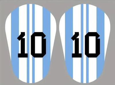 Messi 10 Mini Shin Guard - BLUE/WHITE