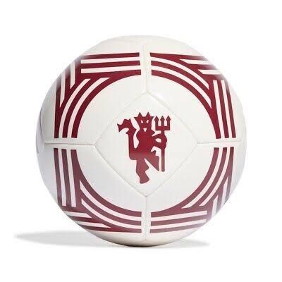 Manchester United Adidas Third Club Football Ball - White size 5
