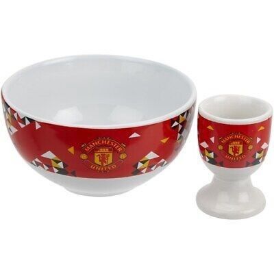 Manchester United Particle Bowl &amp; Egg Cup