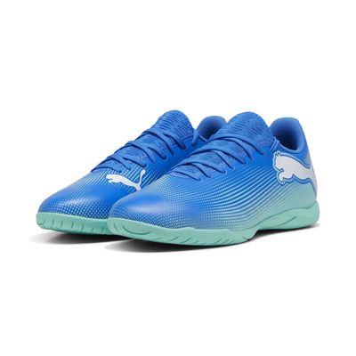 Puma Futsal - Future 7 Play IT - HYPERLINK BLUE/BLUE MINT/PUMA  WHITE