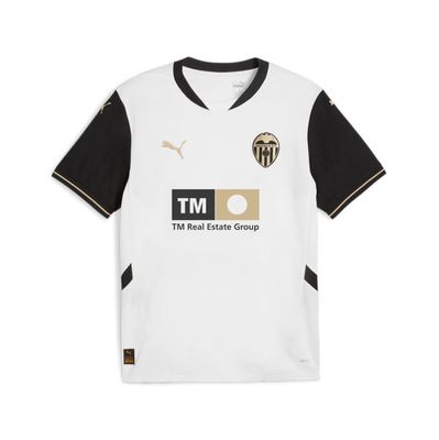 Puma Valencia CF Replica Home Jersey - WHITE/BLACK