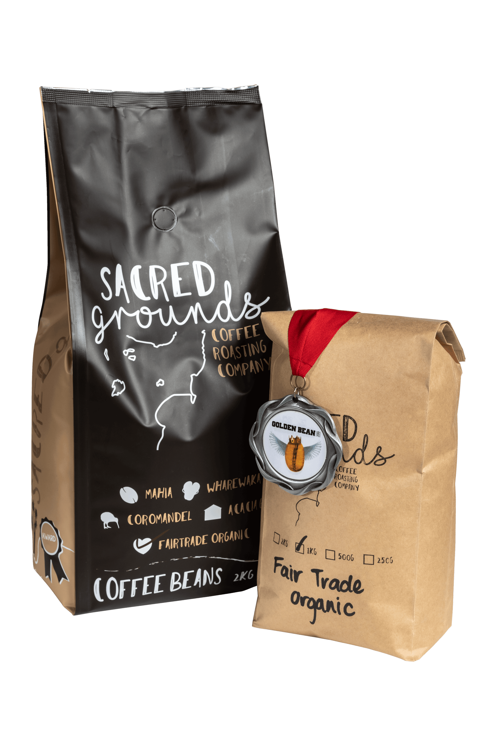 Sacred Grounds award winning coffee - Fair Trade Organic