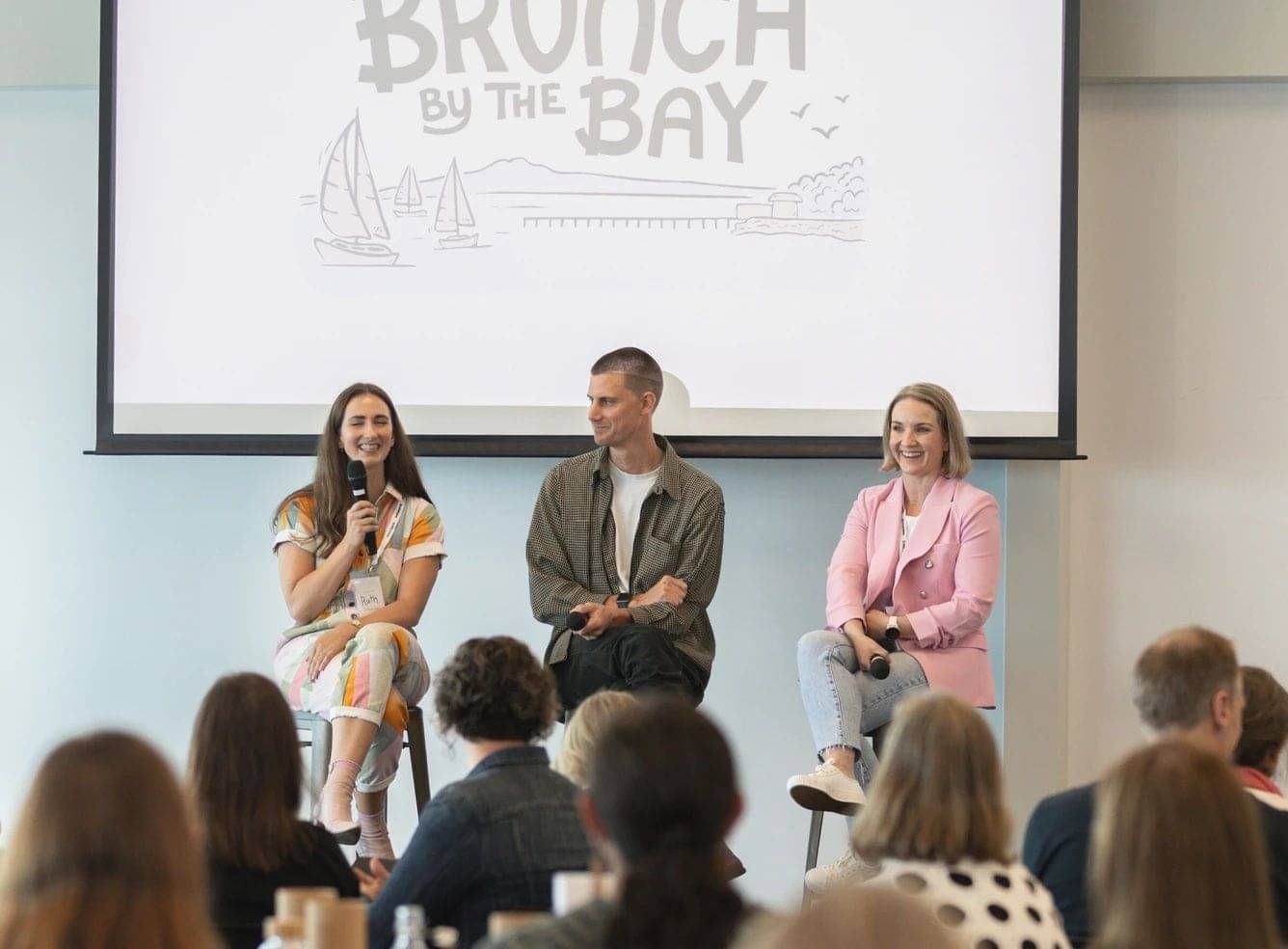 Sarah Marshall speaking at Rocketspark's Brunch By The Bay event