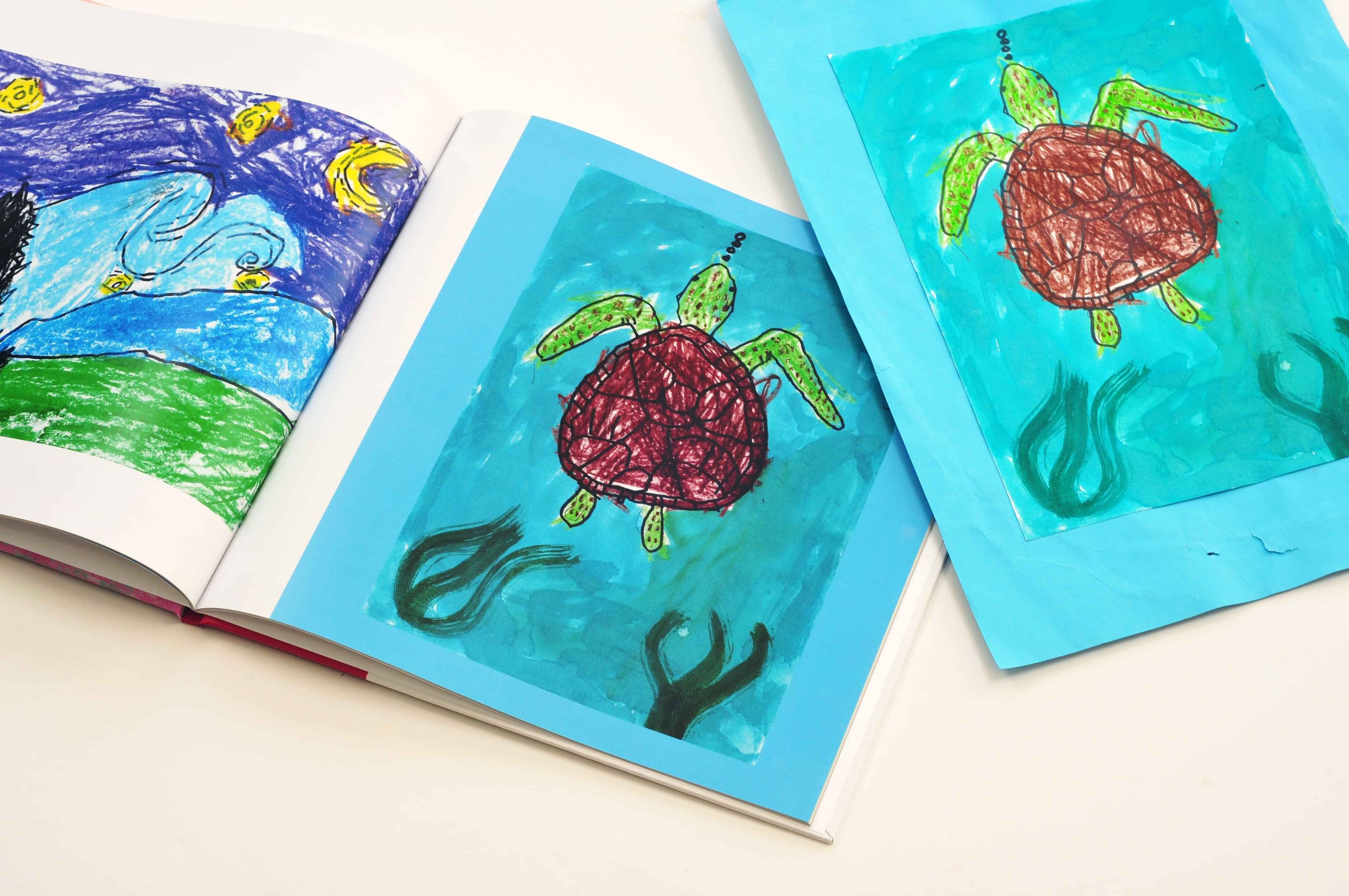 Digitised kids artwork sample