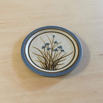 Blue Floral Ceramic Dish