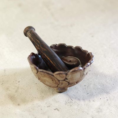 Ceramic Mortar and Pestle Set
