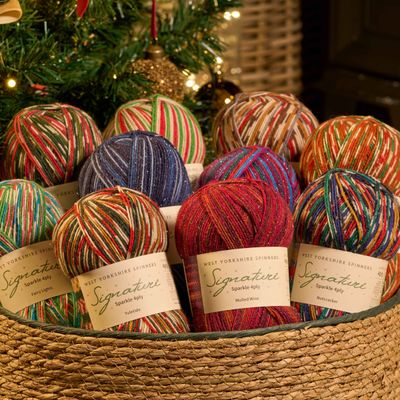 WYS Signature Sparkle, Fingering/4ply sock, 100g Ball