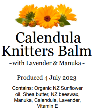 Calendula Knitters Balm - with lavender &amp; manuka essential oils, 30ml