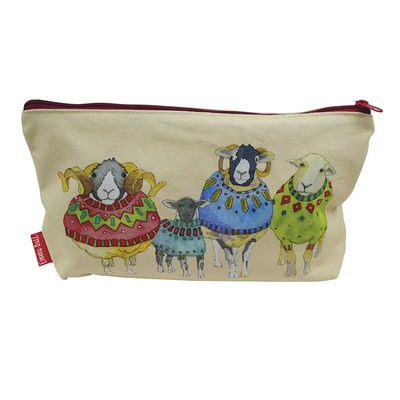 Emma Ball &quot;Sheep in Sweaters&quot; Zipped Pouch Bag