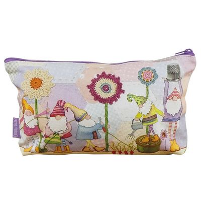Emma Ball &quot;Crafting Gnomes&quot; Zipped Pouch