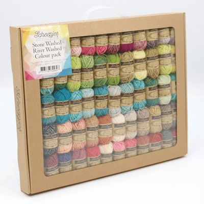 Scheepjes Stone Washed-River Washed Colour Pack, 58x10gm
