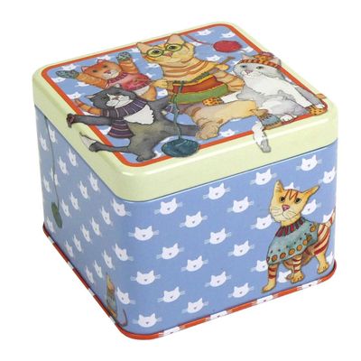 Emma Ball &quot;Kittens in Mittens&quot; Small Square Tin