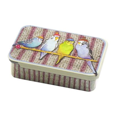 Emma Ball &quot;Budgies in Beanies&quot; Pocket Tin