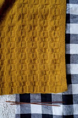 Checkerboard Blanket by Lisa F Design