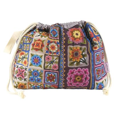 Janie Crow &quot;Spirit of Flora&quot; Drawstring Bag