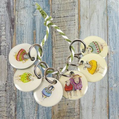 Emma Ball &quot;Sheep in Sweaters&quot; Stitch Markers Set