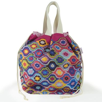 Janie Crow &quot;Mystical Lanterns&quot; Large Bucket Bag