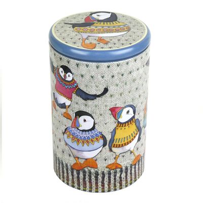 Emma Ball &quot;Woolly Puffins&quot; Tall Round Caddy