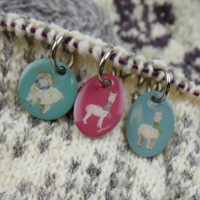 Emma Ball &quot;Alpacas and Friends&quot; Stitch Markers (set of 6)