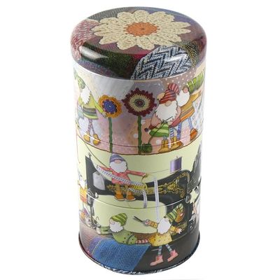 Emma Ball &quot;Crafting Gnomes&quot; Tall Stacker Tin