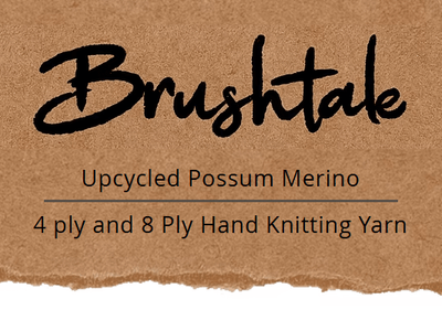 Brushtale Upcycled Possum Merino Yarn, 8ply/DK