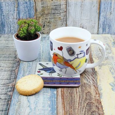 Emma Ball &quot;Stitched Birdies&quot; Mug (Boxed)