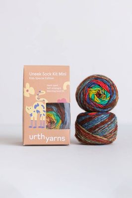 Urth Yarns - Uneek Sock Kit Mini, 2 x 30 g balls, 75% Superwash Merino 25% Nylon