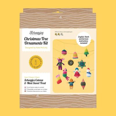 Scheepjes Beginner Crochet Kit - Christmas Tree Ornaments Kit