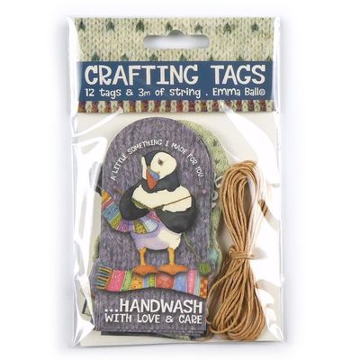Emma Ball &quot;Woolly Puffins&quot; Crafting Tags (pack of 12)