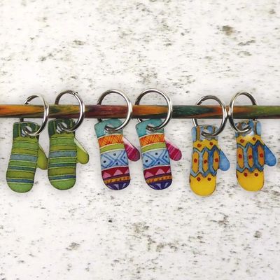 Emma Ball "Mitten Stitch Markers" (set of 6)