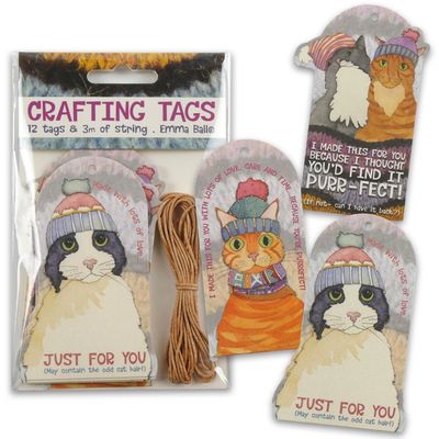 Emma Ball "Cats in Hats" Crafting Tags